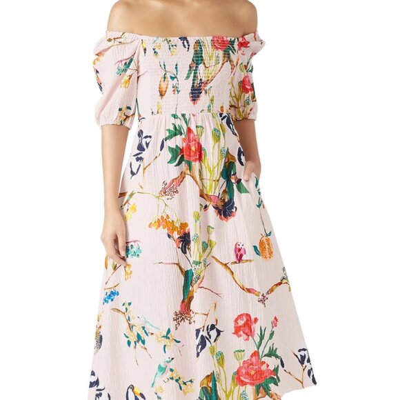 Tanya Taylor Floral bird floral dress Lucinda - Picture 1 of 4